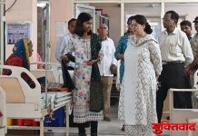 जिल्हाधिकाऱ्यांची आनंदवन प्रकल्पास भेट.